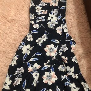 Banana Republic Navy Floral Dress